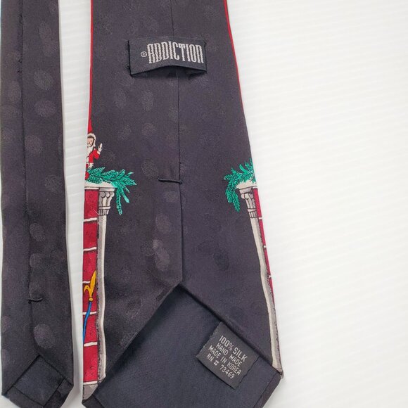 Robert Alan Polyester Necktie Multicolor Presents and Silver Stars Tie 56"x3.75" - Picture 4 of 8
